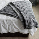 (Extra Large 150cm x 200cm , Gray) - Graced Soft Luxuries Oversized Softest Warm Elegant Cosy Faux Fur Home Throw Blanket 150cm x 200cm by, Grey Tie Dye