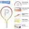 PIKASEN 17" Kids Tennis Racket Best Starter Kit for Kids Age 4 and Under with Shoulder Strap Bag and Mini Tennis Racket Toddler Tennis Raquet (Yellow)