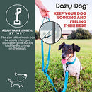 Dazy Dog Waterproof Dog Leash - Adjustable TPU Dog Lead with Reinforced Stitching - Durable Long Dog Lead for Small, Medium and Large Dogs. Long Leash Great for Training (Small/Medium, Teal)