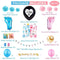 Uandhome 65pcs Balloon Set Gender Reveal Party Decoration Set "Boy or Girl" Foil Balloon Baby Party Supplies Decorations Kit