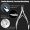 LePinko Salon-Quality Cuticle Trimmer with Cuticle Pusher, Super Labor-saving Cuticle Cutter, Sharp Cuticle Clippers for Manicurist, Professional Pedicure Manicure Nail Care Tool, 5mm Jaw