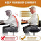 Aerostralia Seat Cushion, Desk Chair Cushion, Memory Foam Seat Cushion, for Office Chairs, Sciatica Car Seat Cushion for Back Coccyx Tailbone Pain Relief, No-Slip Protects (Black)