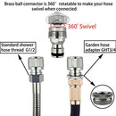 Dishwasher,Washer Snap Coupling Adapter,Shower Hose, Garden Hose(3/4GHT) Quick Connection, for Bathroom/Kitchen,Sink to Hose Adapter Faucet Hose, Sink Quick-fit Attachment (Quick-Connect)