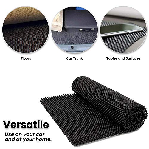 Zento Deals Car Roof Mat for Cargo Bag Mesh Rubber Mat for Car Roof Carrier Bag, Anti-Slip, Extra-Cushioning, Car Roof Padding, and Home Rubber Mat,Grip, Universal Usage,Car Roof Racks (1)