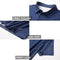 M MAELREG Golf Shirts for Men Dry Fit Short Sleeve Print Performance Moisture Wicking Polo Shirt, Navy Leaf, Medium