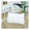 LIGICKY Decorative Lumbar Soft Faux Fur Throw Pillow Cover Luxury Series Rectangle Plush Pillow Case Cushion Cover for Couch Sofa Bed (12" x 20", White)