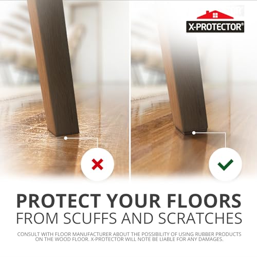 NON SLIP FURNITURE PADS X-PROTECTOR ? PREMIUM 24 pcs 1 1/2” Furniture Pad! Best Furniture Grippers - Rubber Feet - Furniture Floor Protectors for Keep in Place Furniture & Furniture Stoppers