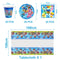 Paw Dog Patrol Birthday Party Set, 61 Pieces, Children's Birthday Tableware, Tablecloth, Napkins, Plates, Paw Dog Patrol Theme Party Birthday Decoration, Boys and Girls Birthday Party Accessories