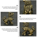 BESPORTBLE Chinese Lion Figurine Miniature Chinese Guardian Lion Brass Pair Lion Sculpture Foo Dogs Lucky Charm Micro Landscape Dollhouse Decoration Wedding Birthday Gift