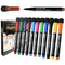 NASHRIO Whiteboard Pens, Pack of 12 Dry Erase Marker Pens, Refillable Whiteboard Markers, Fine Tip Board Markers,Erasable Markers for Chalkboards, Signs, Windows, Blackboard, Glass