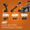 WORX WG261 20V Power Share 22" Cordless Hedge Trimmer (Battery & Charger Included)