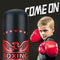 Inflatable Punching Bag for Kids 63 inch Freestanding Boxing Punching Bag for Kids with Gloves, Punching Bag with Stand Adult Bounce Back Boxing Bag for Practicing Karate, Taekwondo, MMA (Red Gloves)