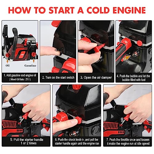 X-BULL Chainsaw 62CC 22 Inch Guide Board Chain saws 2-Cycle Gasoline Handheld Cordless Petrol Chain Saws for Trees Gas Powered Farm, Ranch and Garden Tools