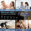 Massage Gun,Massager Muscle Massage Gun 99 Speeds Powerful Percussion Massager, Fascia Gun Muscle Gun with 6 Heads LCD Display, Handheld Muscle Body Massager for Body Pain Recovery