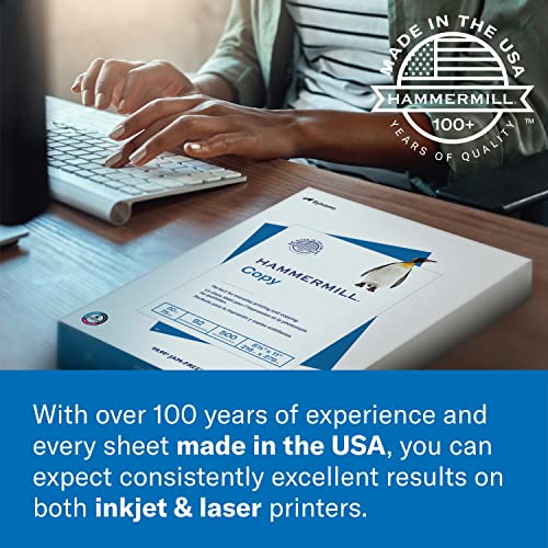 Hammermill Printer Paper, Great White 30% Recycled Paper, 8.5 x 11-3 Ream (1,500 Sheets) - 92 Bright, Made in The USA, 086820C