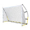Everfit Soccer Net, 2.4m Wide Portable Rebounder Football Goal Nets Practice Sports Training Netting Screen Backyard Indoor Outdoor Camping Equipment, with Carry Bag Lightweight Yellow White