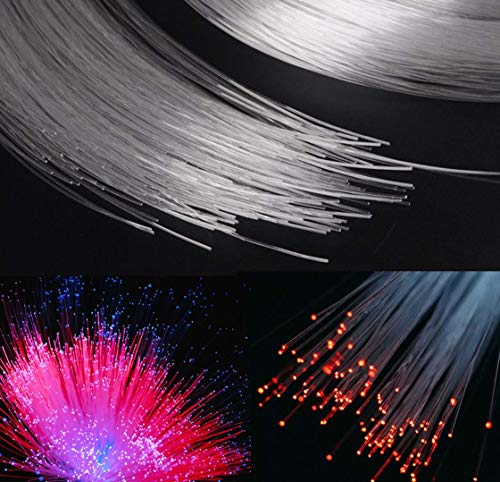 AZIMOM PMMA Plastic 150pcs*0.03in*6.5ft Fiber Optic Cable Strands End Glow Roll Bunch Fiber String for Star Sky Roof Ceiling Decoration All Kind LED Light Engine Driver