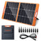 100 Watt Portable Solar Panel for Power Station, Foldable 100W Solar Panel for Camping Hiking Off-Grid Living, Monocrystalline Folding Panel Solar with 5V USB 18V DC Output(Black)