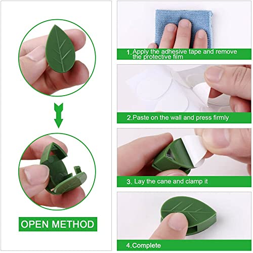 Invisible Wall Vines Fixture Sticky Hook Wire Clips Climbing Plants Ties Holder