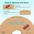 Sovol Silk PLA Filament 1.75mm, Tri Color Bronze Purple Green Co-Extrusion Material Dimensional Accuracy +/-0.03mm, 1kg/2.2lbs