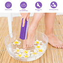 HEALIFTY 2Pcs Foot Pumice Stone Exfoliator Pedicure File Block Callus Remover Scrubber (Purple)