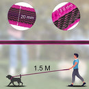 Wolfone 1.5m Pink Lightweight Training Dog/Cat Lead， Non-Slip Latex Silk Daily Dog/Cat Lead for Large Medium Small Dog/Cats