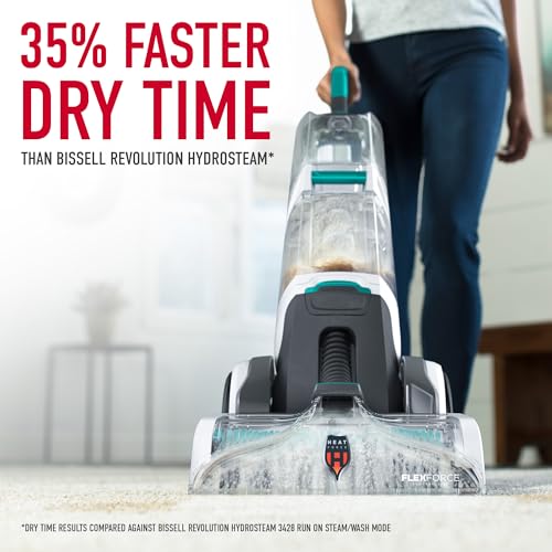Hoover Smartwash Automatic Carpet Cleaner Upright Carpet & Upholstery Multi Surfaces, Removes Spots Spills & Tough Stains-Turquoise