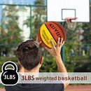 KUYOTQ 1.36KG/3LBS Size 7 Weighted Basketball 29.5" Composite Indoor Outdoor Heavy Trainer Basketball for Improving Ball Handling Dribbling Passing and Rebounding Skill (deflated)