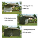 Canopy Sunwall 1pc, Tent Sidewall for 10x10ft Pop Up Canopy Waterproof with Silver Coating for 3M Straight Leg Gazebos Outdoor Instant Canopies, 1 Pack Beige Sidewall Only