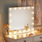 LUXFURNI Vanity Mirror with Makeup Lights, Large Hollywood Light up Mirrors w/ 18 LED Bulbs for Bedroom Tabletop & Wall Mounted