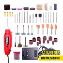 TOPEX 110PCS 12V Mini Grinder Electric Rotary Tool Polishing Drilling Kit Set Multi Acces