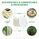 100% Compostable Oval Paper Plates 12 inch 125 Pack Super Strong Disposable Paper Plates Bagasse Natural Biodegradable Eco-Friendly Sugarcane Plates for BBQ, Party, Gathering, and Picnic