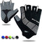 Souke Sports Cycling Bike Gloves Padded Half Finger Bicycle Gloves Shock-Absorbing Anti-Slip Breathable MTB Road Biking Gloves for Men/Women