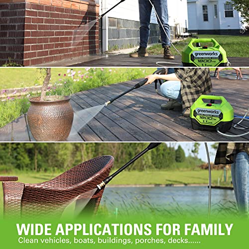 Greenworks 1800 PSI 1.1 GPM Electric Pressure Washer PWMA Certified