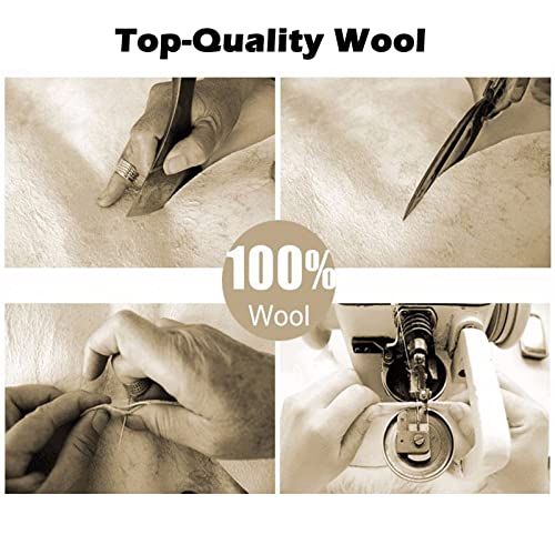 Big Ant Sheepskin Seat Covers, Sleek Design Authentic Australian Full Size Car Seat Pad Soft Long Wool Warm Seat Cushion Cover Winter Protector - Universal Fit for Cars Driver Seat Office Chair(Gray)