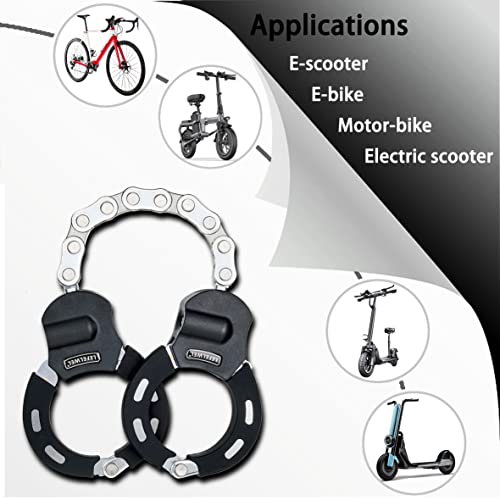 LEFELWEL Scooter Lock,Bike Chain Lock,Electric Scooter Locks Anti Theft for Electric Scooter Segway,Ninebot,Xiaomi, Razor and Bicycle Lock Cable Accessories, (LFW_LOCK)