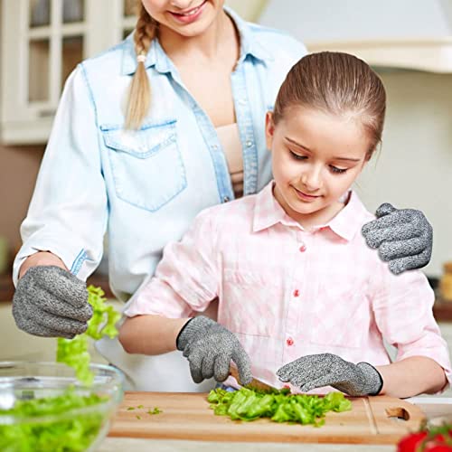 Snokay Cut Resistant Gloves Food Grade Level 5 Protection, Safety Kitchen Cuts Gloves for Meat Cutting, Wood Carving, Mandolin Slicing and More, 1 Pair (M)