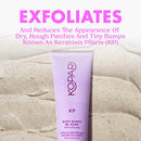 Kopari KP Body Bumps Be Gone Exfoliating Body Scrub with 10% AHA, Volcanic Sand, Coconut Shells & Green Tea Extract, Exfoliator Wash to Smooth Skin, Reduce Bumps, Clear Pores, 8.45 fl oz Bottle