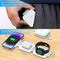 HEYMIX Wireless Charger, 3 in 1 Wireless Charging Station, Magasafe Wireless Travel Charger Foldable, Portable Wireless Charging Pad Compatible with iPhone 14/13/12, Apple Watch, AirPods, Samsung