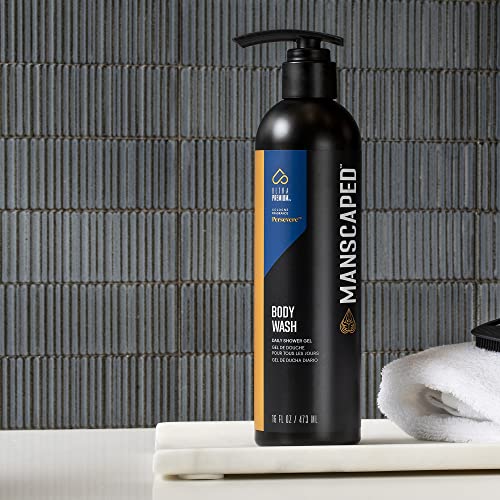 MANSCAPED™ Men’s UltraPremium Persevere™ Body Wash, Luxurious Clean Formula Infused with Aloe Vera and Sea Salt, Refreshing and Nourishing Daily Shower Gel for Hydrating Skin, (16 oz)