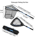 ZHENDUO OUTDOOR Fishing Net Fishing Landing Net Collapsible Telescopic Fishing Nets for Safe Fish Catching or Releasing with Fish Gripper Fishing Gear Tool Set (36.2inch)