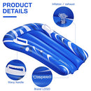 CLISPEED Inflatable Pool Float Surfboard Portable Bodyboard with Handles for Beach Surfing Swimming Summer Water Fun (Blue)