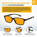 PRiSMA - Freiburg PRO99 99% Blue Light Filter Glasses - Men and Women - for Work PC and TV - Reduce Eye Strain - Sleep Better