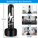 JUOIFIP Standing Punching Bag for Adults 69'' Heavy Bag with Stand Inflatable Boxing Bags Freestanding Kickboxing Bag Equipment for Training MMA Muay Thai Fitness to use Outdoor Indoor