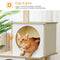 ADVWIN Cat Tree 95cm Wooden Cat Tower,Multilevel Cat Play House with Large Condo, Cozy Top Perch and Scratching Post