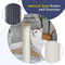MeowSir Cat Tree 4 in 1 Cat Scratching Post Featuring with Cat Self Groomer Wide Large Top Perch Natural Scratching Post and Danging Ball for Indoor Cats-Grey