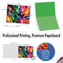 10 Assorted 'Light Brights' Blank All Occasion Christmas Cards with Envelopes (Mini 4" x 5.25"), Boxed Season's Greetings Cards With Close-Ups of Colorful Holiday Lights