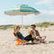 SunnyFeel Low Folding Camping Chair, Portable Beach Chairs, Mesh Back Lounger for Outdoor Lawn Beach Camp Picnic (Pink)
