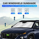 KUST Windshield Sun Shade for Hyundai Tucson 2022 2023 Window Sunshade Sun Visor Protector Foldable Blocks UV Rays Keep Your Car Cooler
