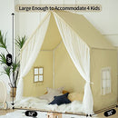 Razee Large Playhouse Tent for Kids, Play House Tipi, Small Play Cottage, Kids Rooms Decor, Kids Tent (Natural)